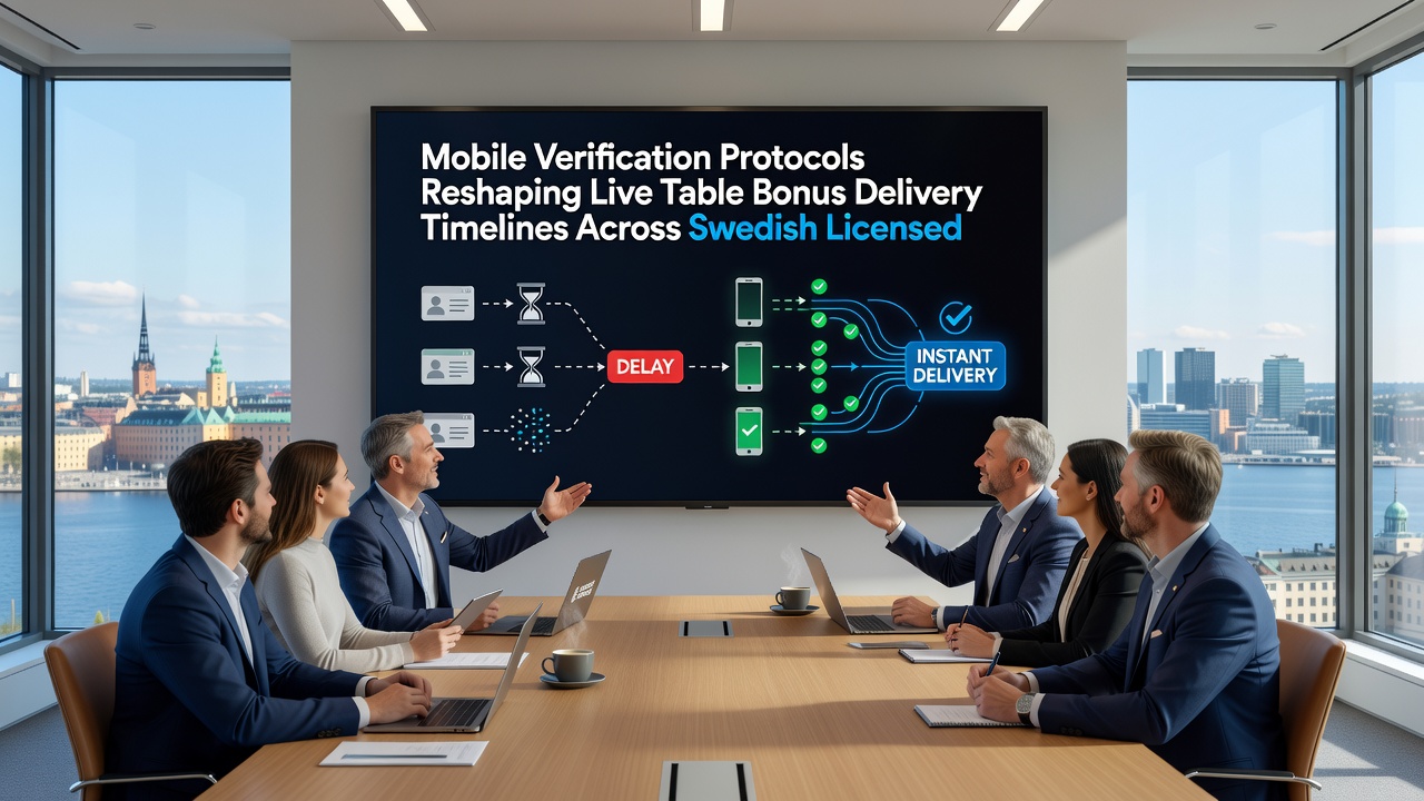 Swedish licensed operator dashboard displaying live table bonus timelines updated through mobile verification protocols
