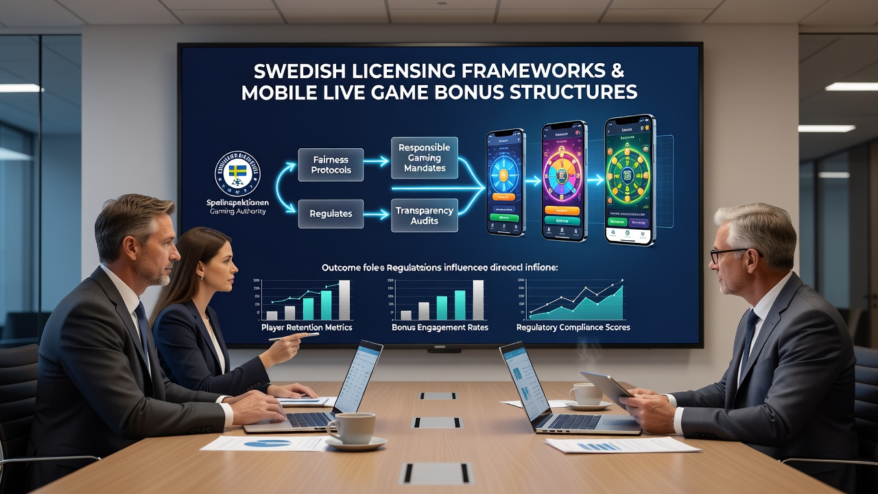 Mobile screen showing live dealer game with Swedish bonus terms displayed